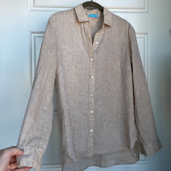 J. Mclaughlin linen button down shirt - Picture 5 of 8